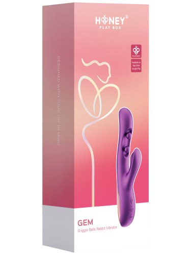 Vibrátor s králíčkem a masážními kuličkami GEM