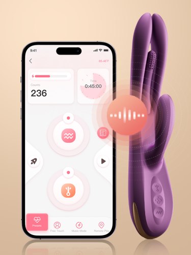Vibrátor s králíčkem a jazýčkem TERRI