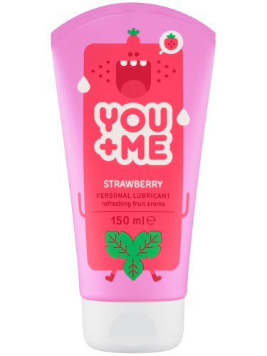 Vodní lubrikační gel s vůní jahod YOU+ME Juicy, 150 ml