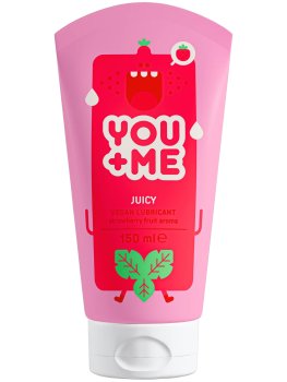 Vodní lubrikační gel s vůní jahod YOU+ME Juicy, 150 ml – Lubrikační gely na vodní bázi