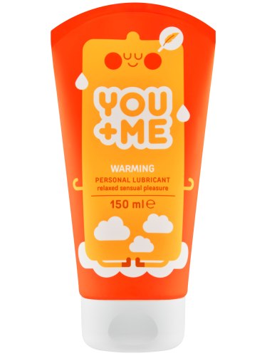 Hřejivý vodní lubrikační gel YOU+ME Darling, 150 ml