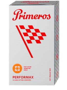 Kondomy pro delší výkon Primeros PERFORMAX, 12 ks – Kondomy na oddálení ejakulace