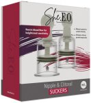Sada vakuových pumpiček na bradavky She.E.O, M/L