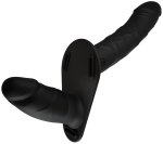 Dvojitý vibrační strap-on Inferno