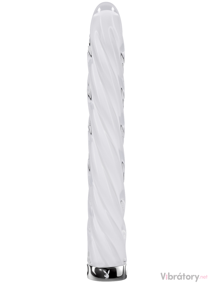 Skleněný vibrátor PLAYBOY In A Twist