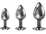 Sada análních kolíků se šperkem Pleasure 3 Ways