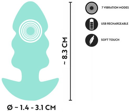 Mini vibrační anální kolík Cuties