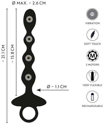 Vibrační anální kuličky ANOS