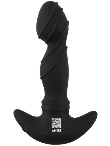 Vibrátor na prostatu s pohyblivými kroužky ANOS