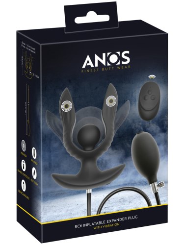 Nafukovací vibrační roztahovací anální kolík ANOS