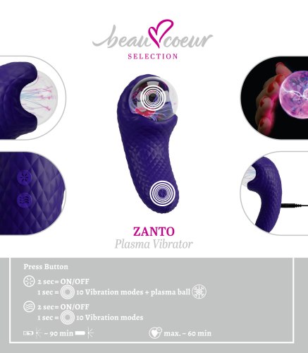 Plazmový oboustranný vibrátor Zanto