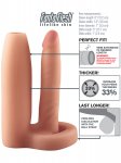 Návlek na penis s análním dildem, zvětší průměr o 33%