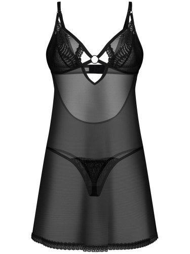 Průsvitná košilka a tanga Alliane