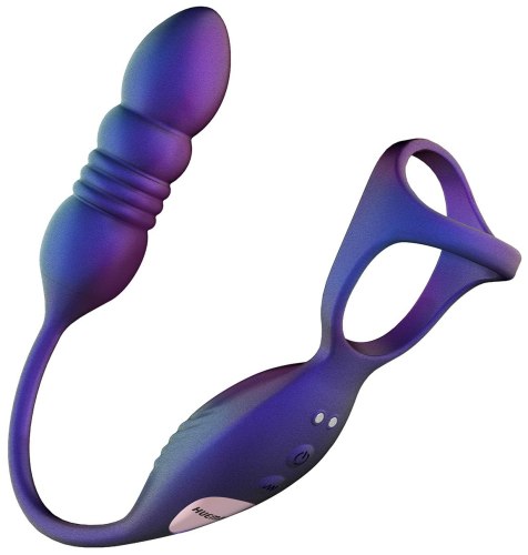 Kroužek na penis s přirážecím análním vibrátorem Deep Impact