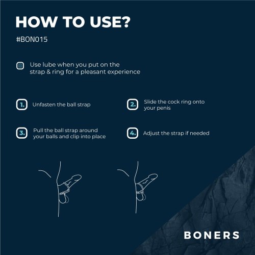 Postroj na penis a varlata Boners