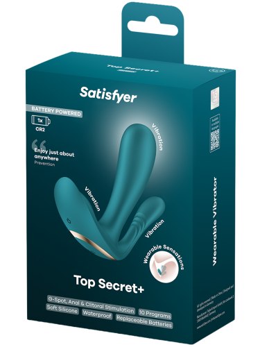 Vibrátor do kalhotek Satisfyer Top Secret+, na baterie