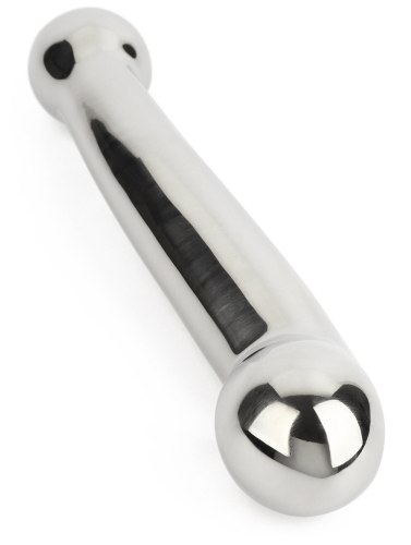 Oboustranné kovové dildo Elegant Eleven, 17,5 cm