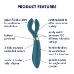 Vibrační stimulátor/vibrátor pro páry Satisfyer Endless Fun, na baterie