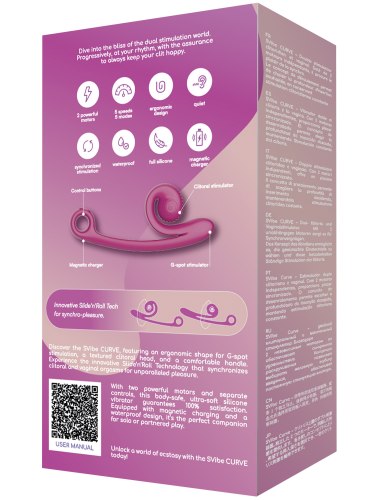 Vibrátor s králíčkem Snail Curve