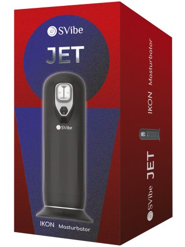 Hřejivý přirážecí a vibrační masturbátor Ikon Jet