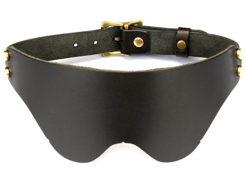 Kožená maska na oči Samurai