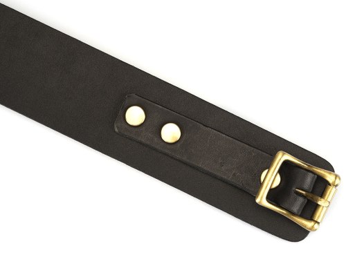 Kožený obojek s vodítkem Samurai