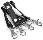 Poutací kříž z recyklované kůže Black Bond