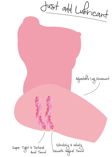 Ženské torzo - masturbátor Big College Fuck Slut