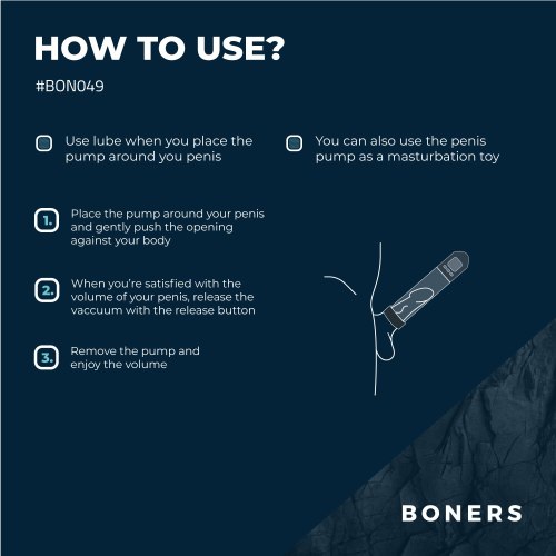 Automatická vakuová pumpa pro muže Boners