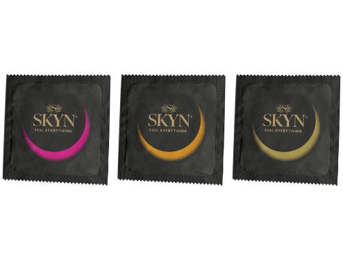 Tenké ochucené kondomy bez latexu SKYN Cocktail Club, 9 ks