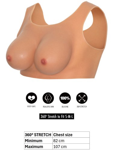 Silikonový top s ňadry vel. C Hidden Desire