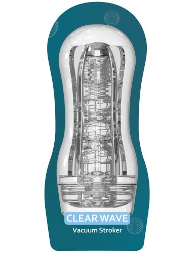 Průhledný masturbátor Hero Clear Wave