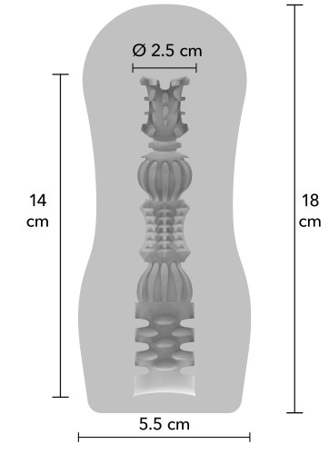 Průhledný masturbátor Hero Clear Trust