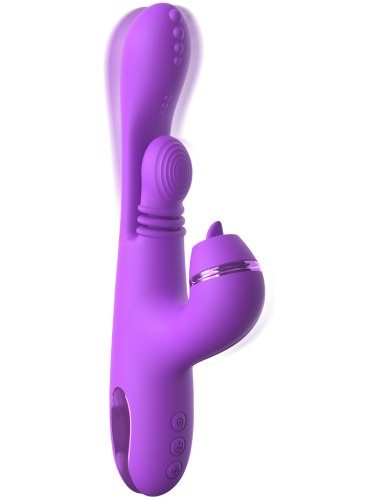 Vibrátor s králíčkem a nástavci Intimotion Pulse Pro