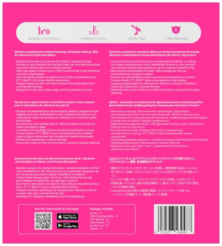 Interaktivní šukací stroj do ruky Lovense Spinel