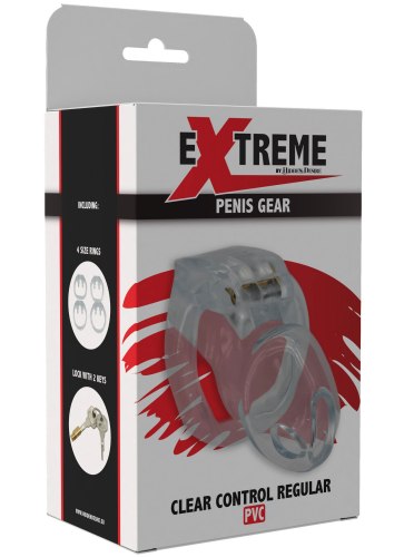 Plastová klec na penis Clear Control Regular