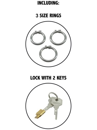 Kovová klec na penis Chastity Harness X-Short