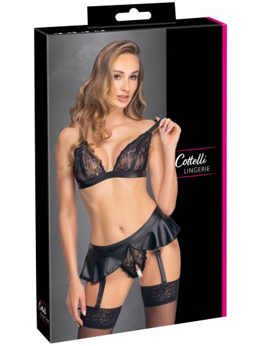 Krajkový set prádla s podvazky Cottelli