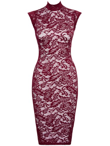 Krajkové šaty se stojacím límečkem Cottelli