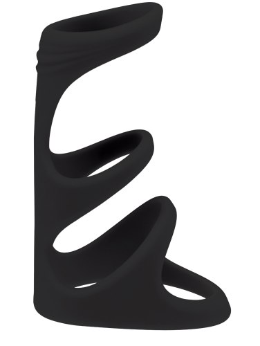 Silikonový postroj na penis a varlata Levelz