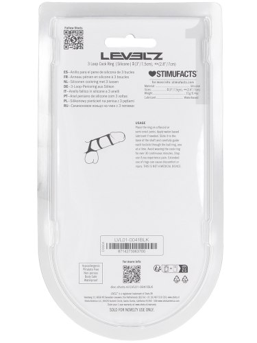 Silikonový postroj na penis a varlata Levelz