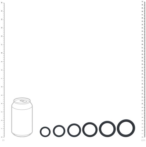 Sada tenkých erekčních kroužků Levelz, 6 ks