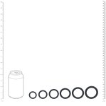 Sada tenkých erekčních kroužků Levelz, 6 ks