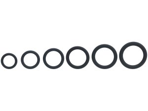 Sada tenkých erekčních kroužků Levelz, 6 ks – Nevibrační erekční kroužky