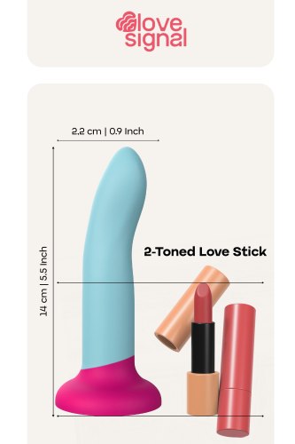 Dildo s přísavkou 2-Toned Love Stick Small