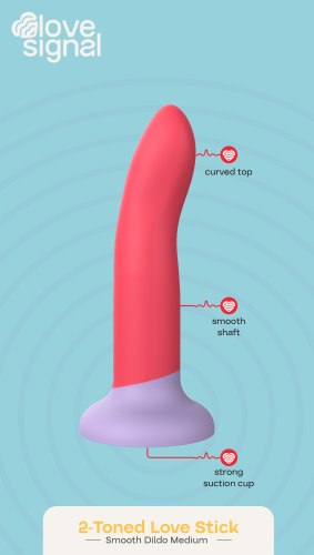 Dildo s přísavkou 2-Toned Love Stick Medium