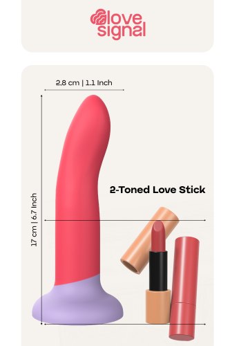 Dildo s přísavkou 2-Toned Love Stick Medium