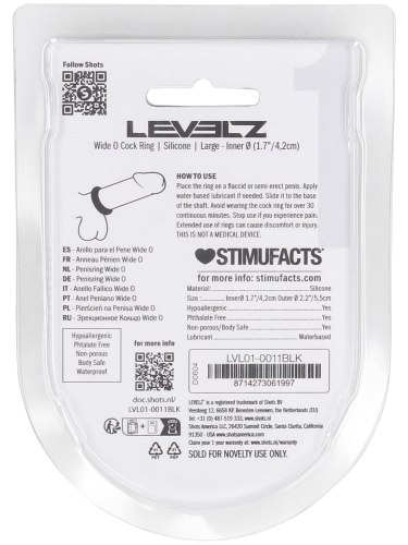 Široký erekční kroužek Levelz, 42 mm