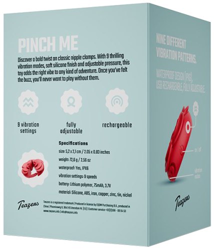 Vibrační svorky na bradavky Teazers