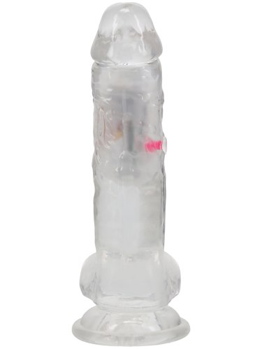 Svítící realistický vibrátor RealRock 7", 17 cm